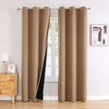 ChrisDowa 100% Blackout Curtains 72 inch Long