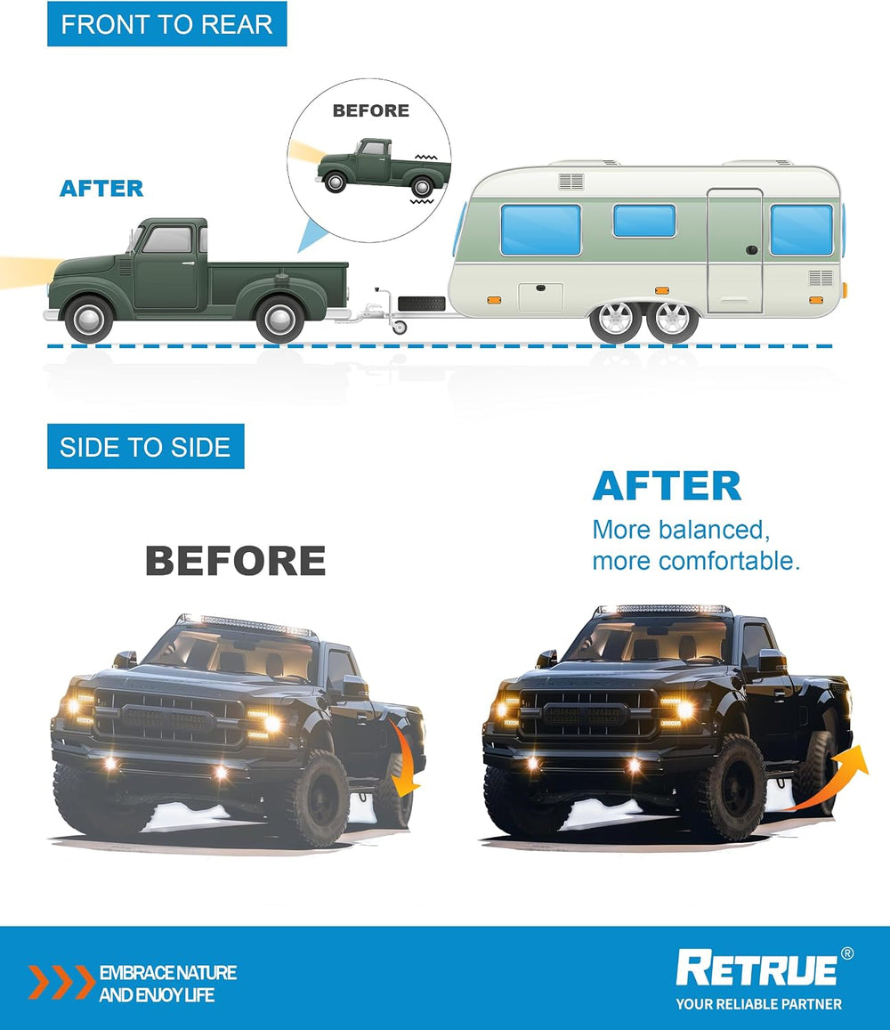 RETRUE Rear Air Bags Suspension Kit for 2004-2008 Ford F150