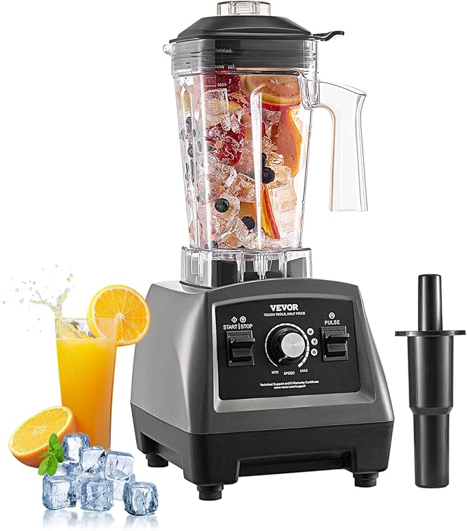 VEVOR Blender for Smoothies, 61 oz 1400W, Professional Blender
