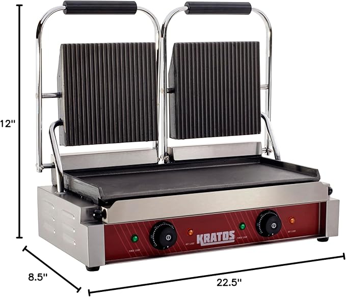 Kratos Commercial Electric Panini Sandwich Grill