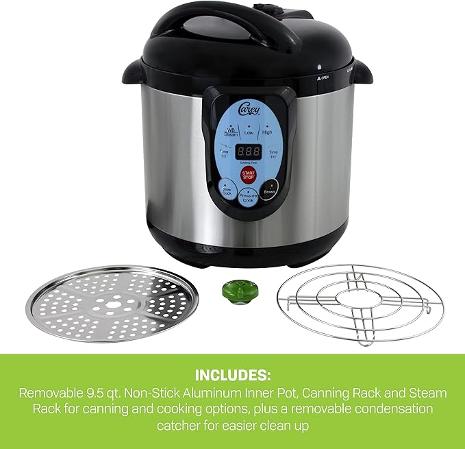 CAREY DPC-9SS Smart Electric Pressure Cooker and Canner, Stainless Steel