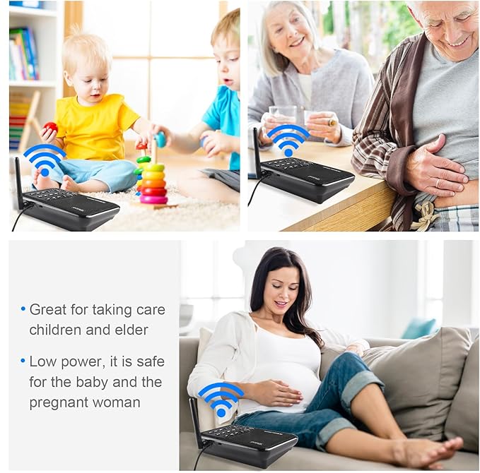Wuloo Intercoms Wireless for Home 1 Mile Range 10 (2 Packs)