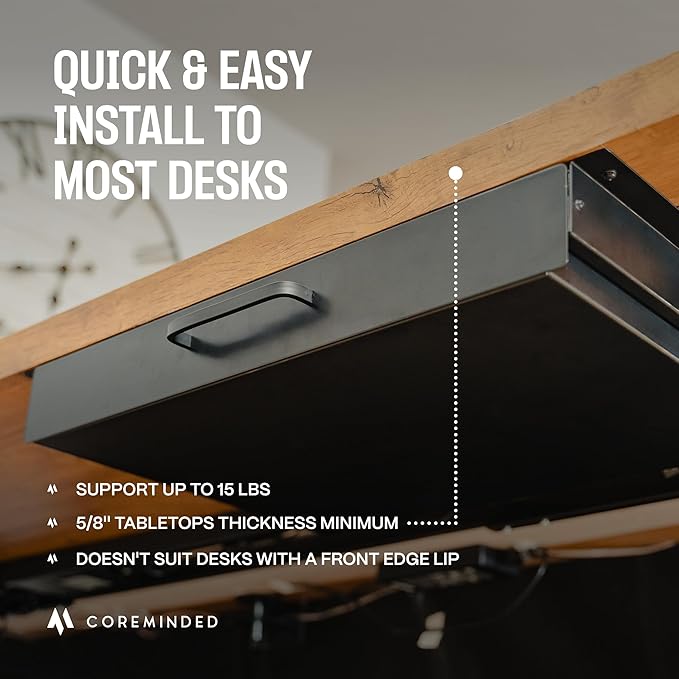 Under Desk Drawer Slide Out Attachment