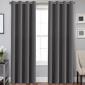 H.VERSAILTEX Three Pass Microfiber Blackout Thermal Insulated Grommet Panel (Set of 2)