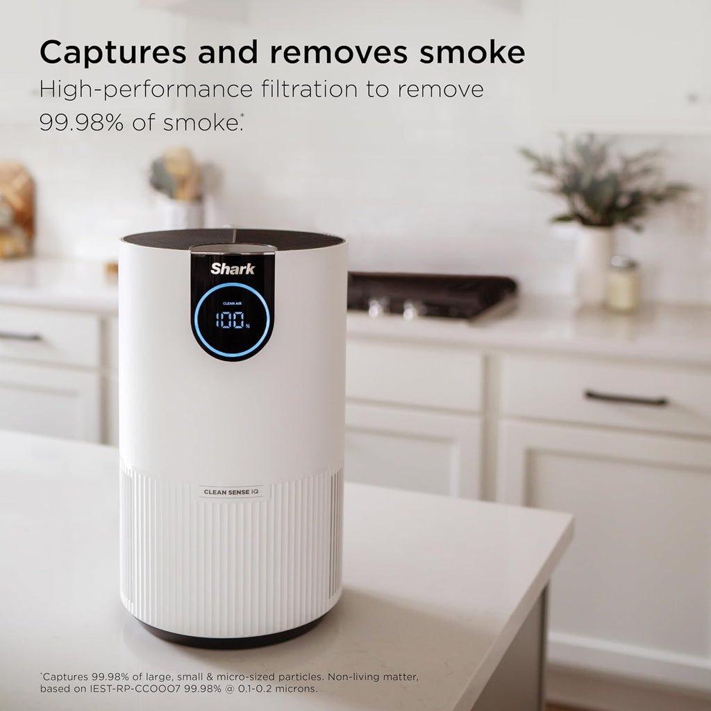 Shark Clean Sense Air Purifier with Pet Filter, HP102PET, White
