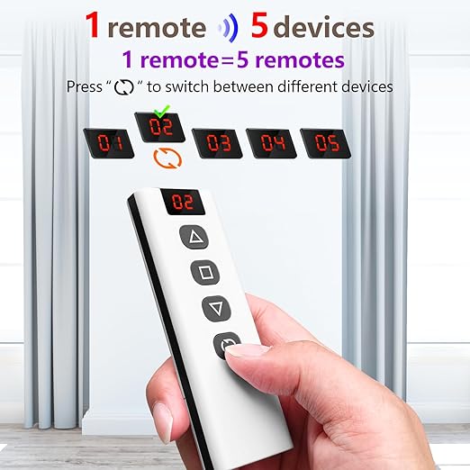 DieseRC 5pcs Wireless Smart Roller Shutter Controller