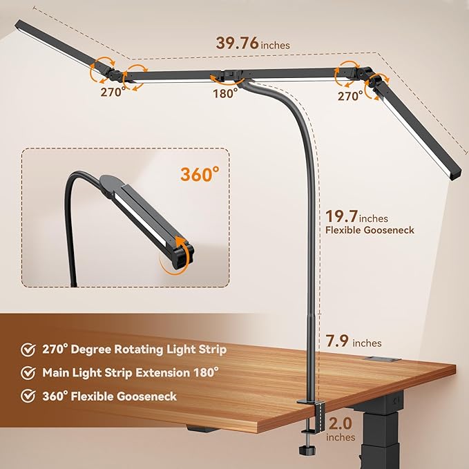 Pzloz Led Desk Lamps for Home Office