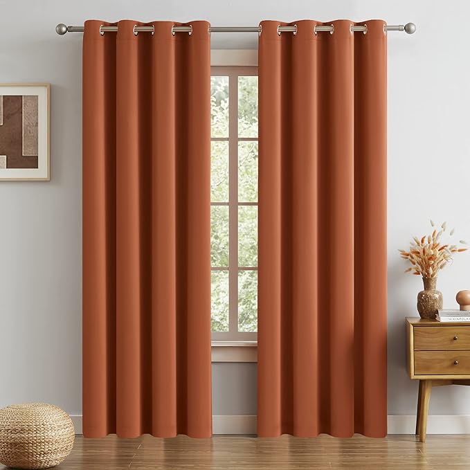DUALIFE 120 Inch Patio Door Curtains