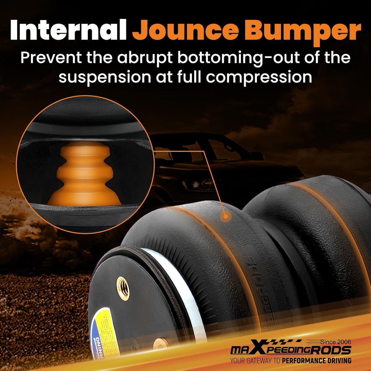 maxpeedingrods rear air suspension bag kit for ram shown in use