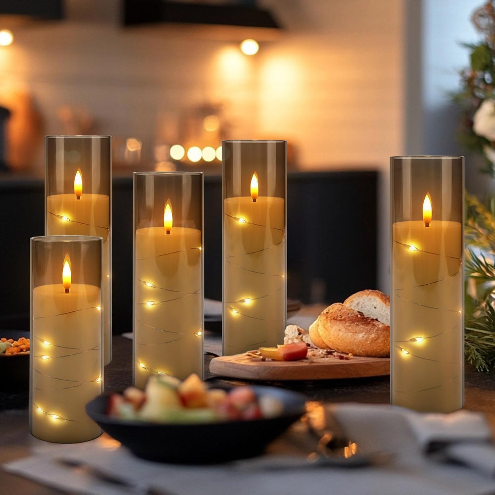 YOROXRG 24 Pack Halloween Decoration Flickering Flameless Candles, Battery Op...