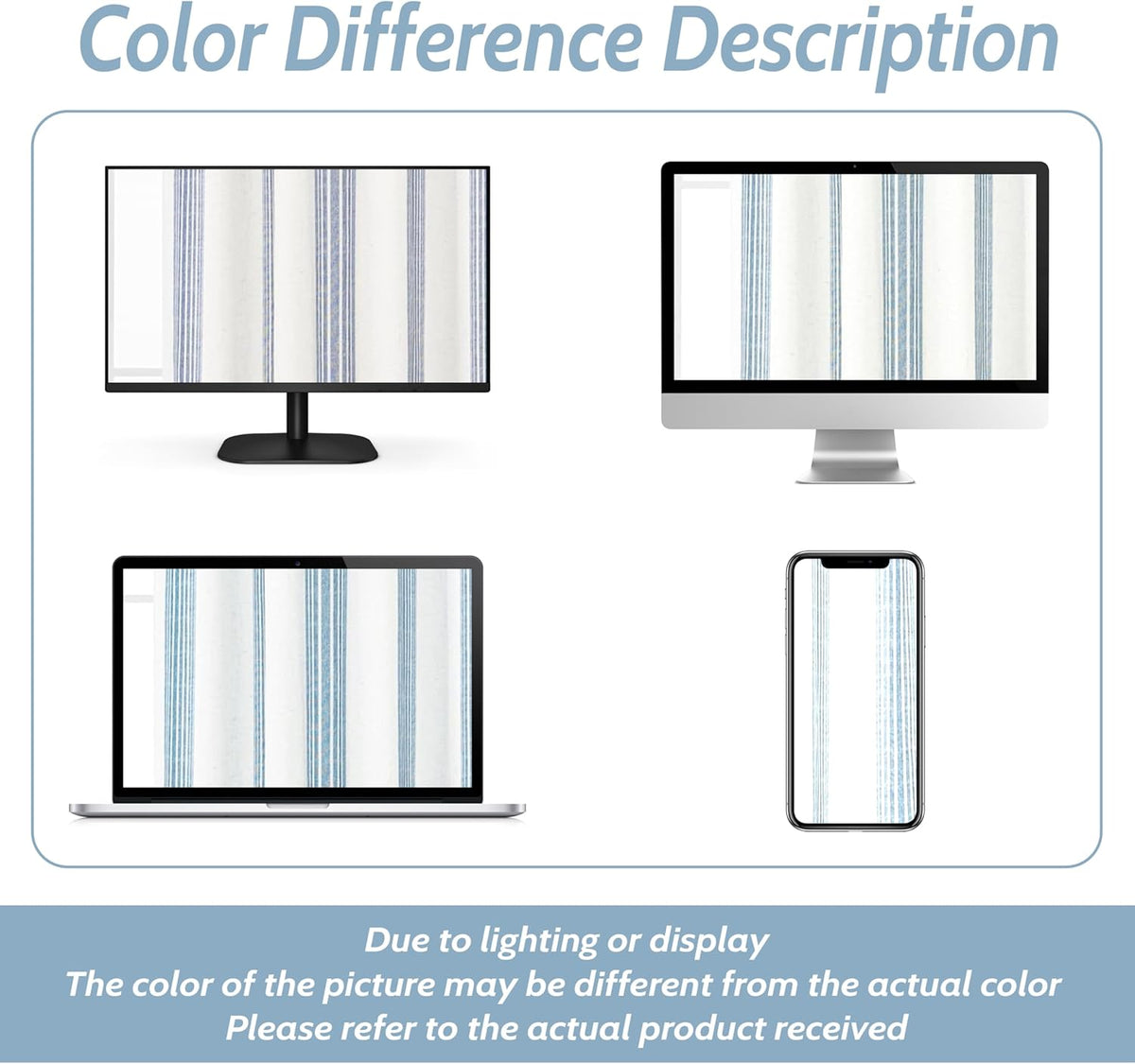 DriftAway Chris Double Layer Blackout Tie Up Curtains Thermal Insulated Fully Lined Vertical Striped Balloon Roman Shade Bathroom Window Adjustable Rod Pocket 39 Inch by 55 Inch Jean Navy