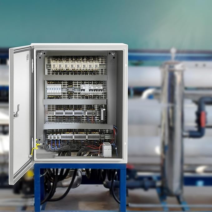VEVOR NEMA Steel Enclosure, IP66 Waterproof & Dustproof, Outdoor/Indoor