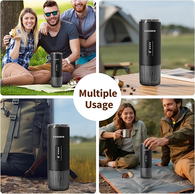 Leozora Portable Espresso Maker, 20Bar Professional Pressure, Stainless Steel