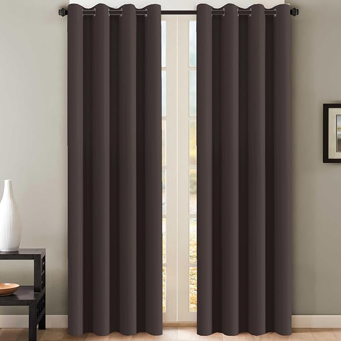 H.VERSAILTEX Three Pass Microfiber Blackout Thermal Insulated Grommet Panels (Set of 2)