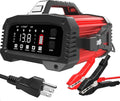 E-FAST 25A Smart Car Battery Charger, 12V/24V Automatic Automotive Battery Maintainer & Desulfator with 200s Booster Mode - Adjustable Amp Trickle Charger for Lead-Acid, AGM, Gel, LiFePO4