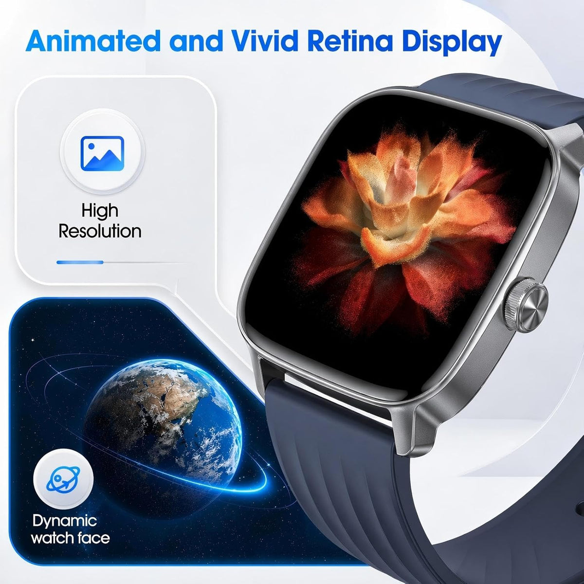 pedometer watch senior friendly no app no phone on a desk or shelf