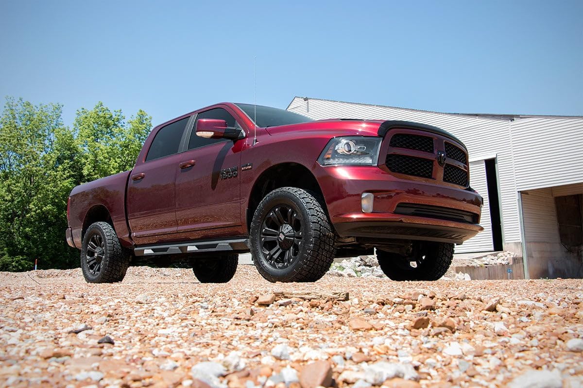 Rough Country 3" Suspension Lift Kit with N3 Struts & N3 Rear Shocks for Ram 1500 4WD (2012-2018) - Silver Upper Control Arms