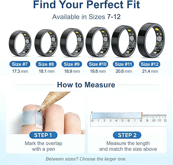Smart Ring Health & Fitness Tracker