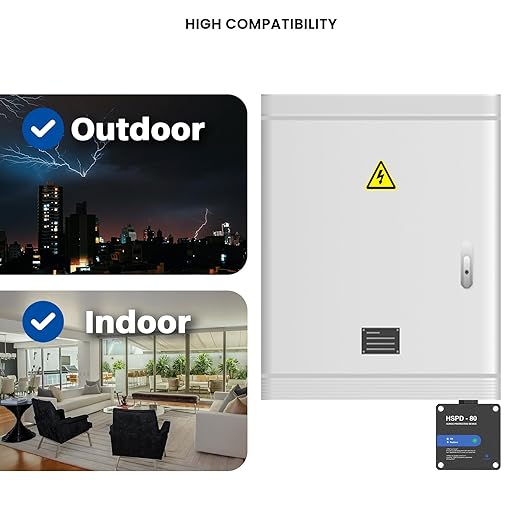 HSPD Square Whole Home Surge Protective Device, Type 1 SPD, Whole House Surge