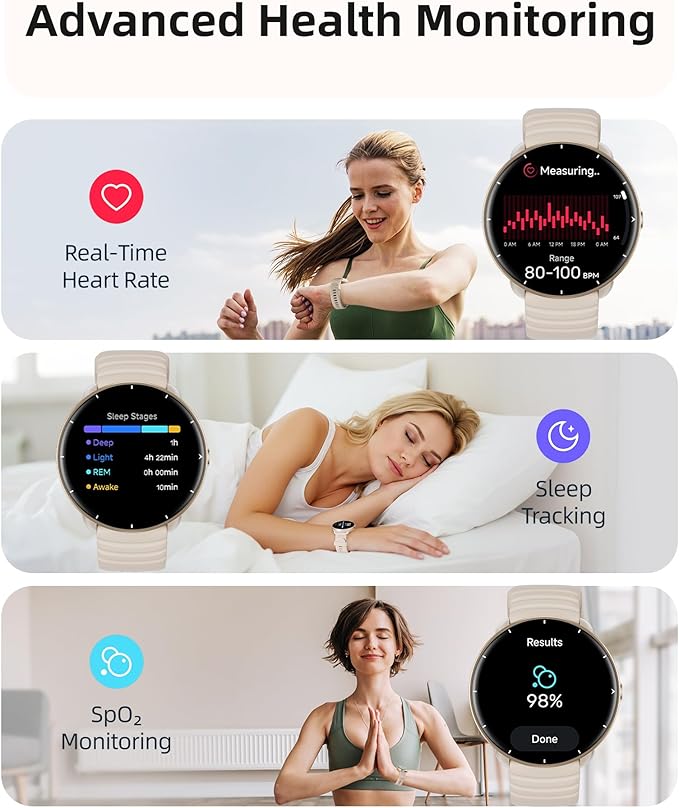 Parsonver Smart Watch for Swimming, 5ATM Waterproof Watch for Pool & Open Water