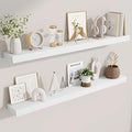 Fun Memories Floating Shelves 48 Inch, Extra Large Wood Shelf Set of 2