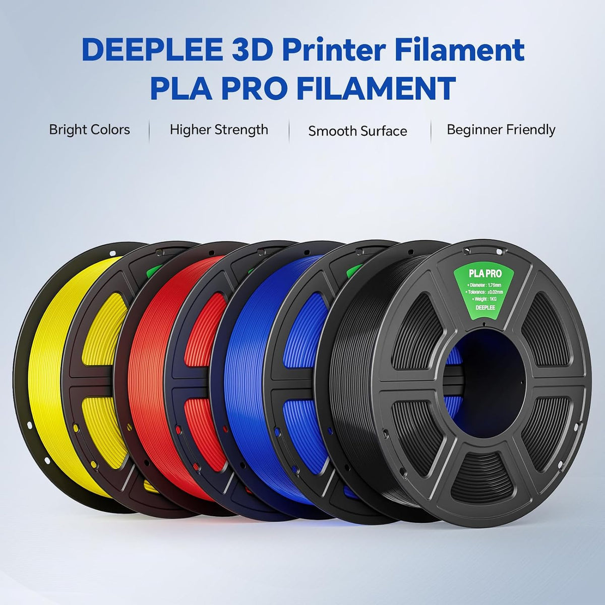 PLA PRO 3D Printing Filament 4KG Black/White/Beige/Brown