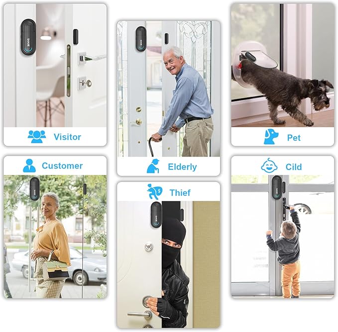 SanJie Door Alarm for Kids Safety