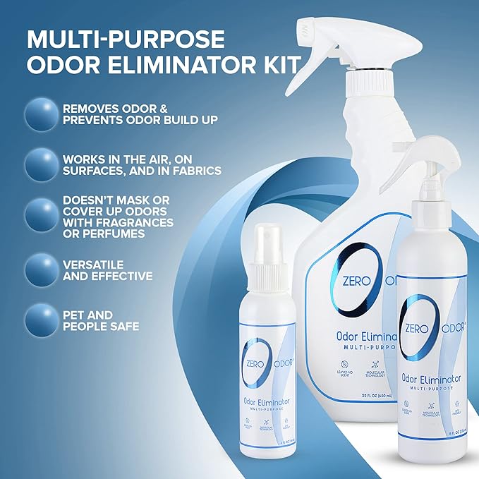 Zero Odor - Multi-Purpose Strong Odor Eliminator (3-Piece)
