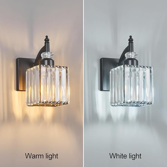 BBLLWJ Modern Wall Sconces Set of Two Black Wall Sconces Indoor Wall Lamp