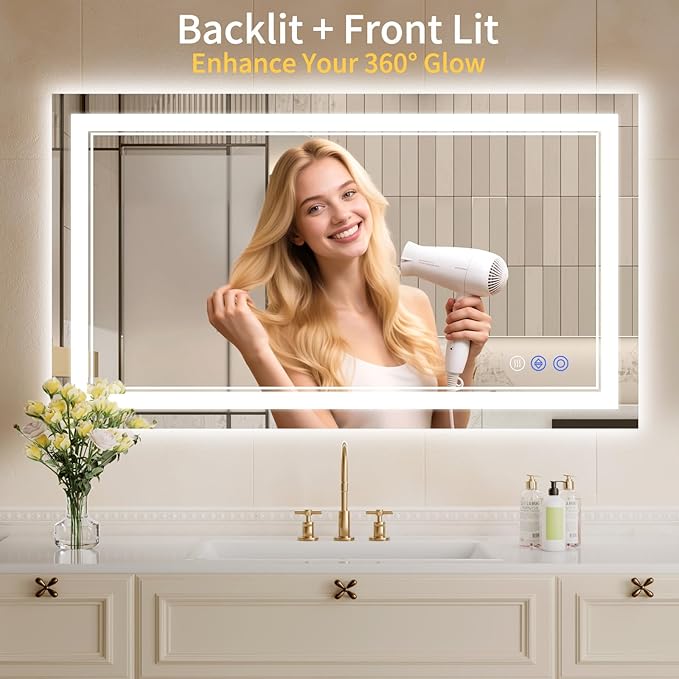 24"x42" LED Bathroom Mirror