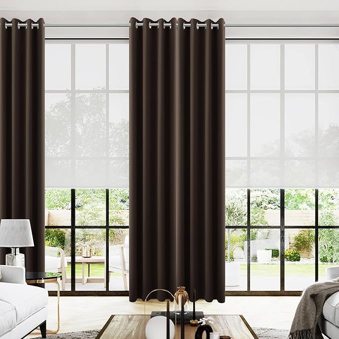 KOUFALL 108 Inch Blackout Curtains
