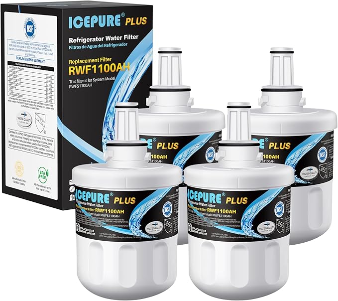 ICEPURE PLUS Remove Heavy Metals NSF/ANSI 53&42 NSF/ANSI/CAN 372 DA29-00003G (4PACK)