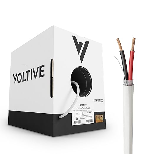 Voltive 12/2 Speaker Wire, in-Wall CL3 & Direct Burial, 250ft