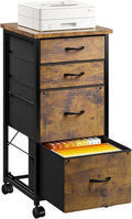 4 Drawers Mobile File Cabinet Vertical Filing Cabinet