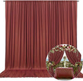 10 x 7 Feet Rust Backdrop Curtain for Partie, Background Curtains for Photoshoot, Birthday, Wedding, Halloween, Thanksgiving, Christmas Day, New Year Party Decorations 5Ft x 7Ft, 2 Panels