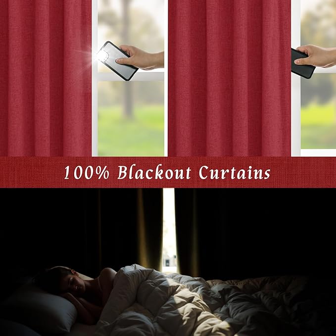 LAMIT Full Blackout Window Curtains