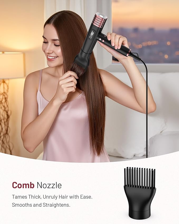 MESCOMB Travel Hair Dryer with Diffuser, 1875W Dual Voltage Ionic