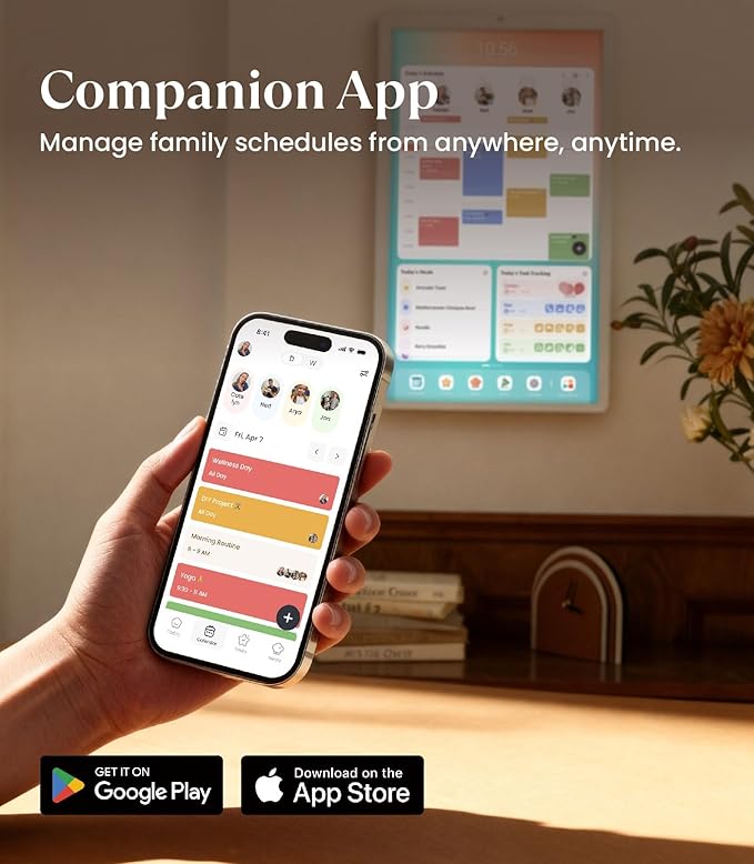 Cozyla Digital Calendar+ 2: 32’’ 4K Wall Planner Touch Screen Chore Chart