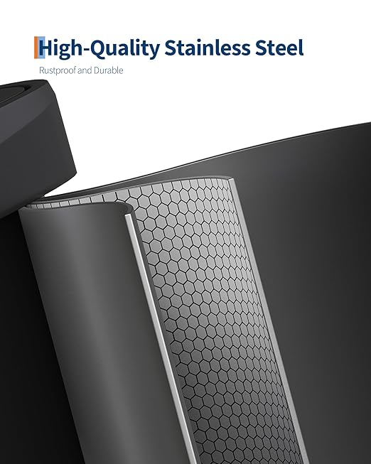 Garvee 16 gal / 60 L Metal Trash Can