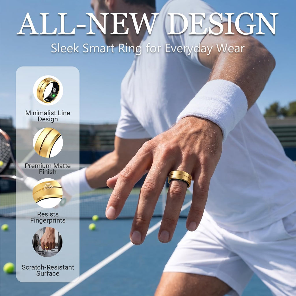 smart ring for women men, all-new matte scratch-resistant on a desk or shelf