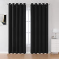 DUALIFE Blackout Curtains 60 inches Wide x 84 inches Long 2 Panels