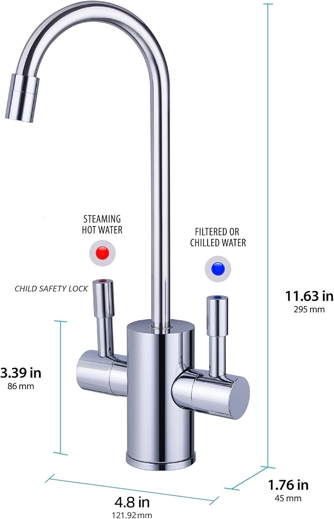 Ready Hot 41-RH-300-F560-CH Instant Hot Water Dispenser System, 2.5 Quarts