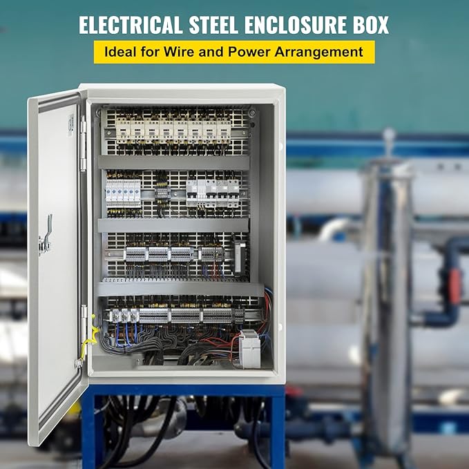 VEVOR NEMA Steel Enclosure 12×8×6, NEMA 4X Steel Electrical Box, IP66