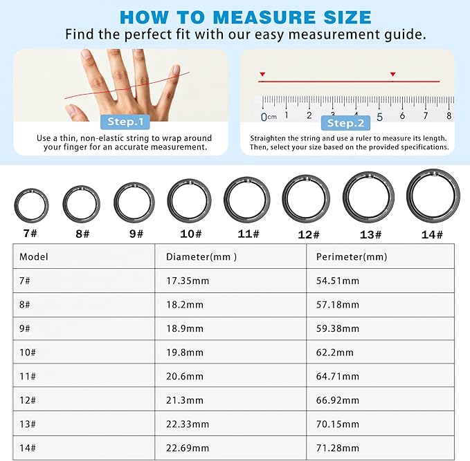 S SECRETTOP Smart Ring for Women & Men, Activity Tracker Ring, Heart Rate