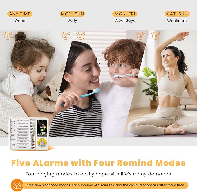 5 IN 1 Visual Timer for Kids/Adults