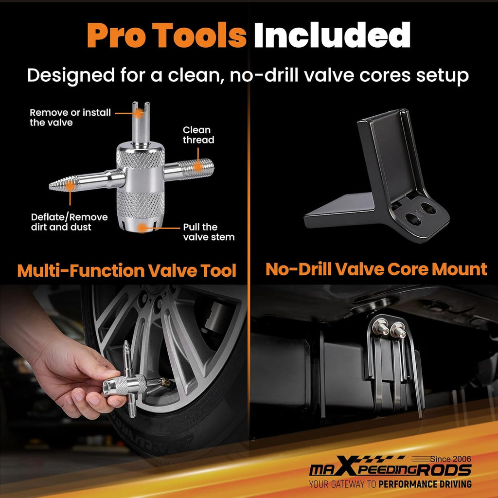 maxpeedingrods 5000 lbs air suspension bag kit for on a desk or shelf