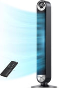 Dreo Tower Fan for Bedroom, Upgraded DC 9 Speeds 25dB Ultra-Quiet Floor Fan