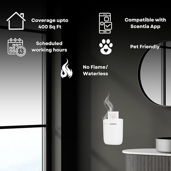 Home Scent Diffuser Starter Kit |Plug in Waterless Aroma Diffuser