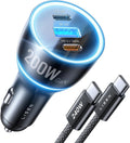LISEN 200W Car Charger USB C Fast Charge [GaN] PD 140W Fast Car Charger