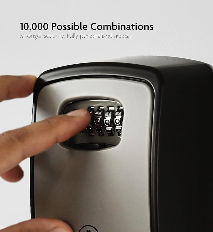 Iron Lock® Key Lock Box XXL Wall Mount – Waterproof Outdoor Key Safe